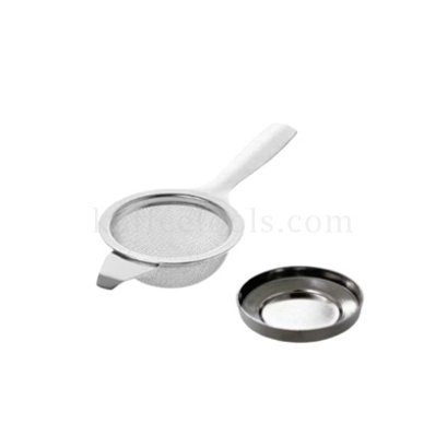 ที่กรองชาแสตนเลสขนาดเล็กมีด้ามจับรุ่นประหยัด