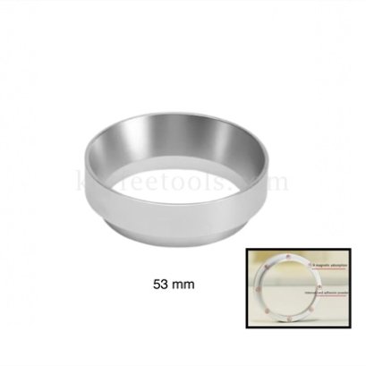 วงแหวนครอบด้ามชงกาแฟ 53 มม สีเงิน(แม่เหล็ก 8 จุด)