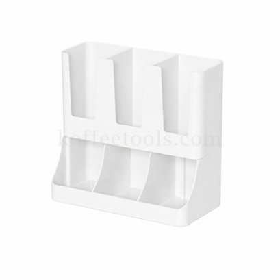 กล่องพลาสติคใส่แก้วกาแฟ 6 ช่อง สีขาว(แก้ว8-22 oz) ขนาด 30.8x15x29.2 cm