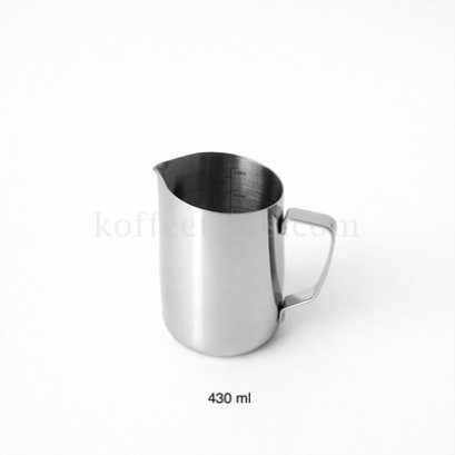 หยือกตีฟองนมสแตนเลสปากเฉียงมีสเกลด้านใน 430 ml