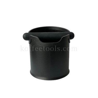 อ่างเคาะกากกาแฟพลาสติกPPทรงกระบอก สีดำ