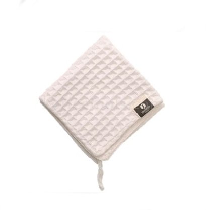 ผ้าเช็ดอุปกรณ์กาแฟลายวาฟเฟิลสีขาวครีม 29 x 29 cm