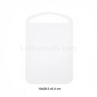 เขียงพลาสติกเอนกประสงค์ Cutting board แบบบางสีขาว 19 x 28.5 cm