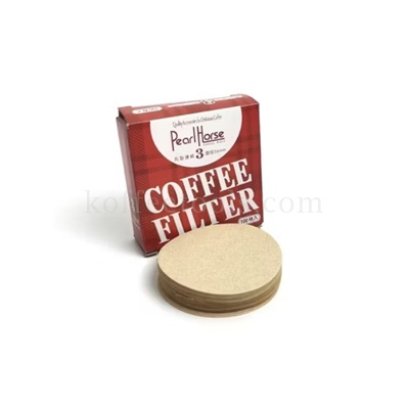 Coffee filter paper No.3 สีน้ำตาล (100 pcs/pack)