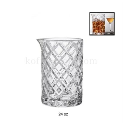 Mixing Glass 24 oz Diamond cut