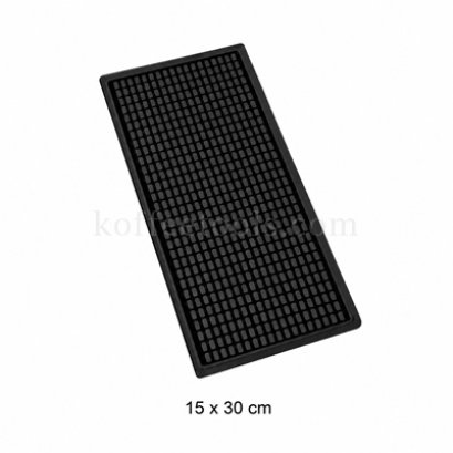Bar mat 15x30x1 cm สีดำ