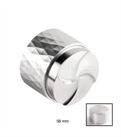 Gravity Coffee Distributor 58 mm สีเงิน