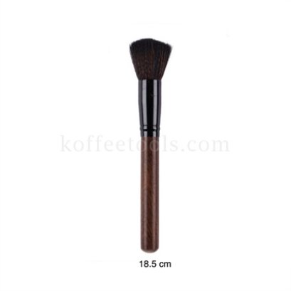 แปรงปัดผงกาแฟยาว 18.5 cm สีไม้โอ๊ค รุ่นประหยัด