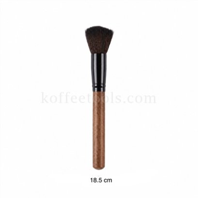 แปรงปัดผงกาแฟยาว 18.5 cm สีไม้สัก รุ่นประหยัด