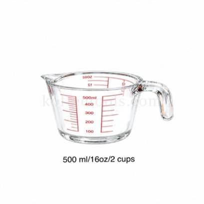 ถ้วยตวงแก้ว 500ml/16oz/2cups