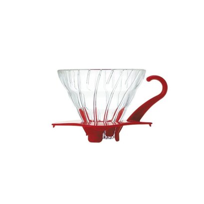 ดริปเปอร์ แก้ว Hario 01 สีแดง / HARIO(045) V60 Glass Dripper Red/VDG-01R