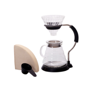 HARIO(107) V60 Arm Stand Glass Dripper Set /VAS-8006-G