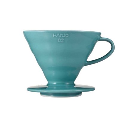 HARIO(173) Dripper Ceramic02-Turquoise Blue / VDC-02-TQ-UEX-V60