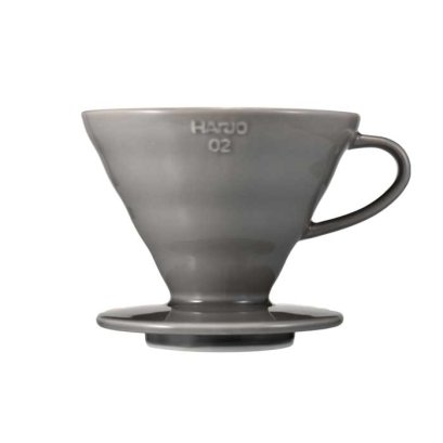 ดริปเปอร์ Hario 02 เซรามิค สีเทา /  HARIO(174) Dripper Ceramic02-Grey / VDC-02-GR-UEX-V60