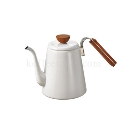 HARIO(188) Coffee Pour Over Brewing Kettle &quot;Bona&quot; Enamel 800 ml / BDK-80-W