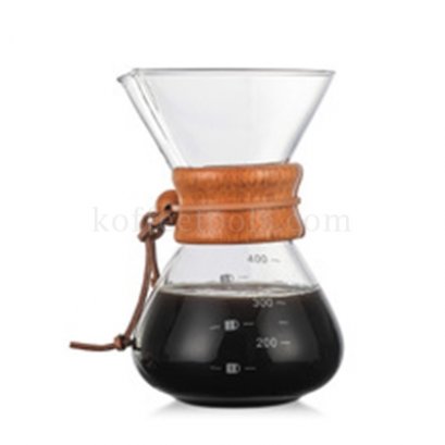 Glass Coffee Hand punching pot 800 ml (6 cups)
