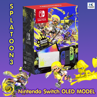 Nintendo Switch OLED Model Splatoon 3 Limited Edition (เครื่องลาย Limited Splatoon3)