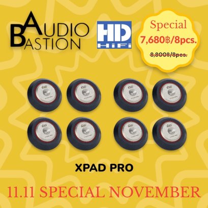 Audio Bastion X-PAD Pro จานรองสไปค์ ที่วางลำโพง (Set 8 PCS)