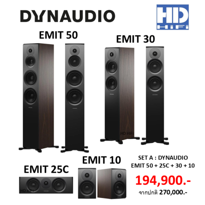 DYNAUDIO EMIT 50 + 25C + 30 + 10 Speaker Set 7.0 CH