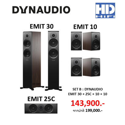 DYNAUDIO EMIT 30 + 25C + 10 + 10 Speaker Set 7.0CH