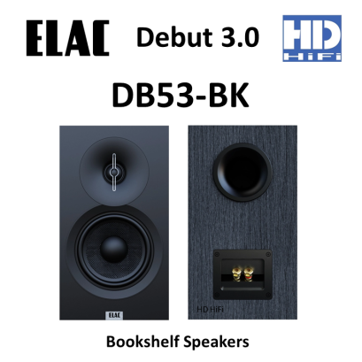 ELAC Debut 3.0 DB53-BK Bookshelf Speakers