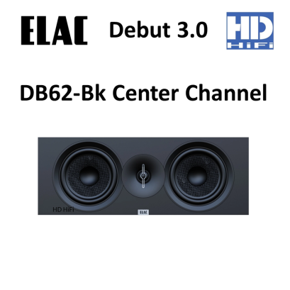 ELAC Debut 3.0 - DB62-Bk Center Channel Speaker