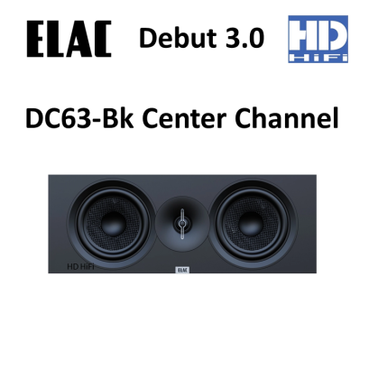 ELAC Debut 3.0 - DC63-Bk Center Channel Speaker