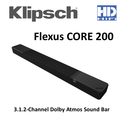 Klipsch Flexus CORE 200 3.1.2-Channel Dolby Atmos Sound Bar