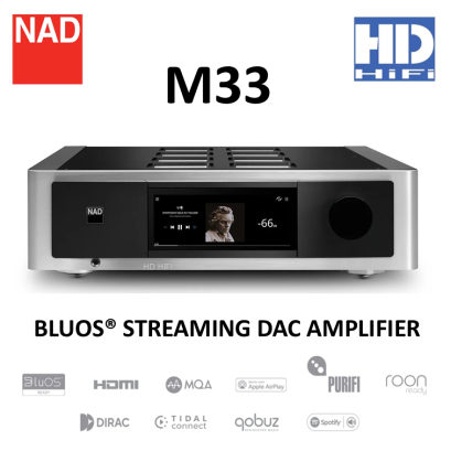 NAD M33 BLUOS STREAMING DAC AMPLIFIER