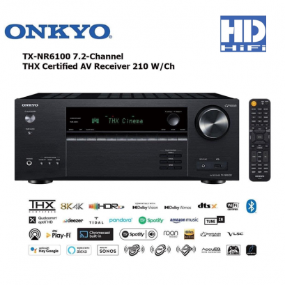 Onkyo TX-NR6100 7.2 Channel THX Certified Network AV Receiver