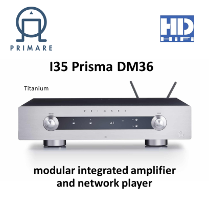 Primare I35 Prisma DM36 modular integrated amplifier and network player