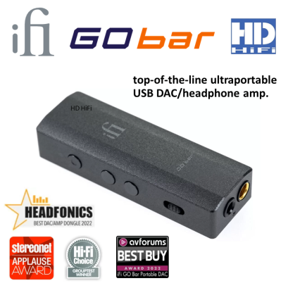 iFi GO Bar Ultraportable USB DAC/headphone Amplifier