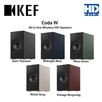 KEF Coda W All-In-One Wireless HiFi Speakers