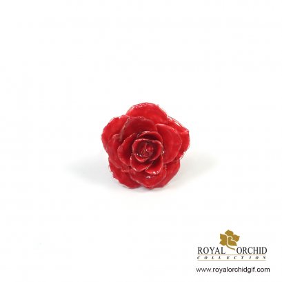 แหวนดอกกุหลาบสีแดง/ Ring Rose