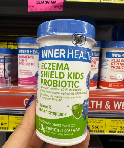 Inner Health Eczema Shield Kids probiotic 60g powder