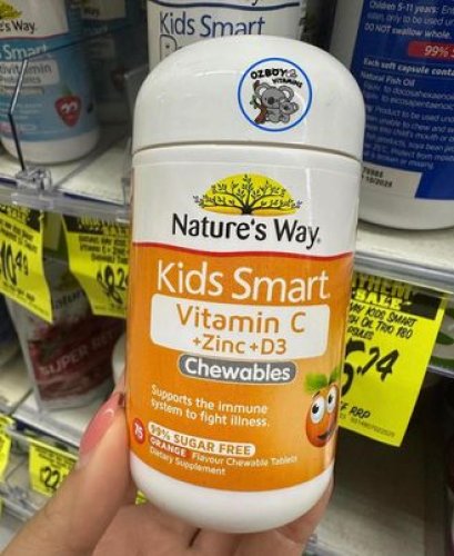 Nature&#039;s Way Kids Vitamin C + Zinc + D3 chew