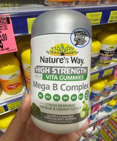 Nature&#039;s Way High Strength Adult Gummies Mega B Complex