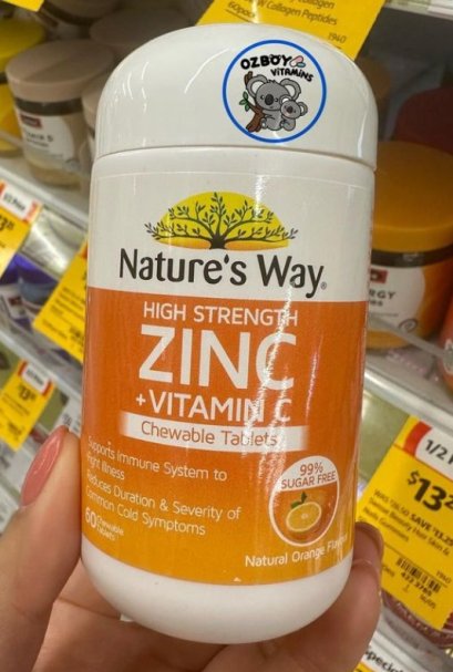 Nature&#039;s Way Zinc + Vitamin C adult