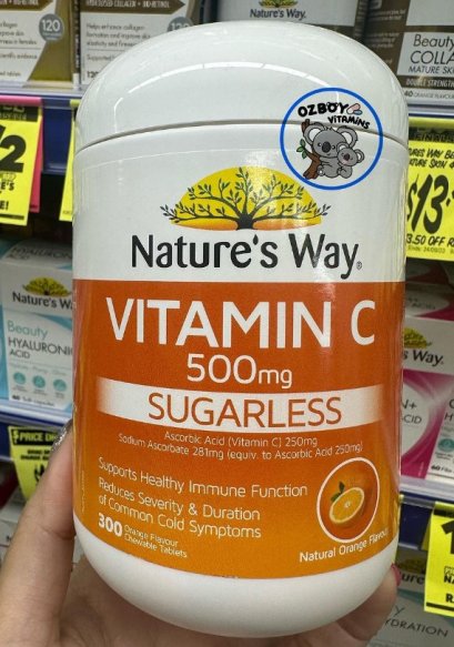 Nature’s way vitamin C 500mg chew 300 caps