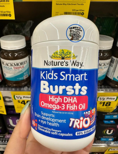 Nature's Way Kids DHA Omega-3 Fish Oil 60 Chew