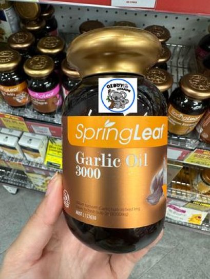 Spring leaf garlic oil กระปุกทึบ