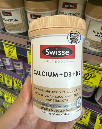 Swisse Calcium + D3 + K2 (60 tabs)