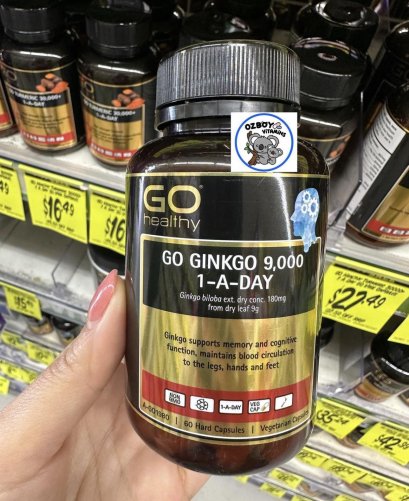 GO Healthy Ginkgo 9000+ 60 Capsules