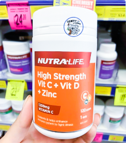 Nutralife C+D+Zinc 120 Tablets