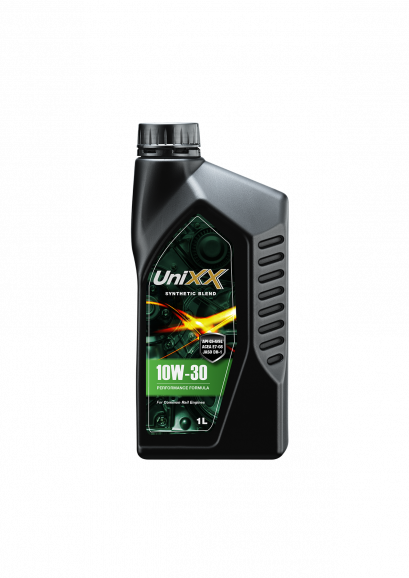 UniXX 10W-30 น้ำมันเครื่องกึ่งสังเคราะห์มาตรฐาน สูตรพรีเมี่ยม ขนาด 1 ลิตร