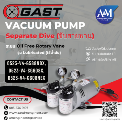 GAST Separate Drive Lubricated