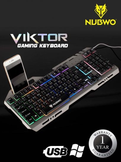  NUBWO เกมมิ่งคีย์บอร์ด NK-47 Viktor Gaming Keyboard