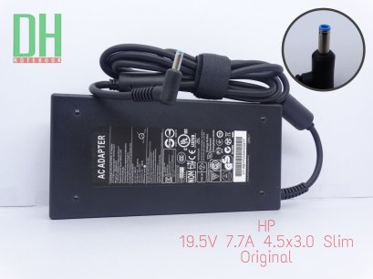 Adapter HP 19.5V 7.7A (4.5*3.0) slim เเท้