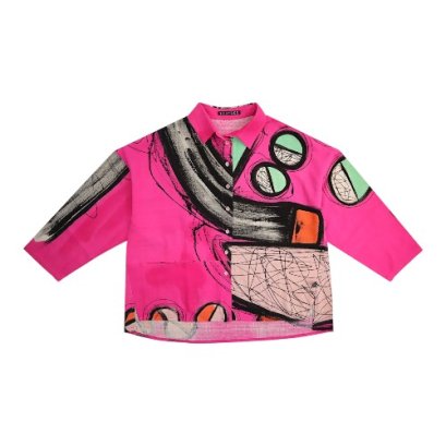 Women Long Sleeve Shirts - Pink : Clash of Curves