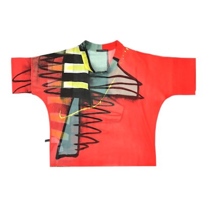 Woman Blouse Turtle Neck - Red : Crimson Voltage